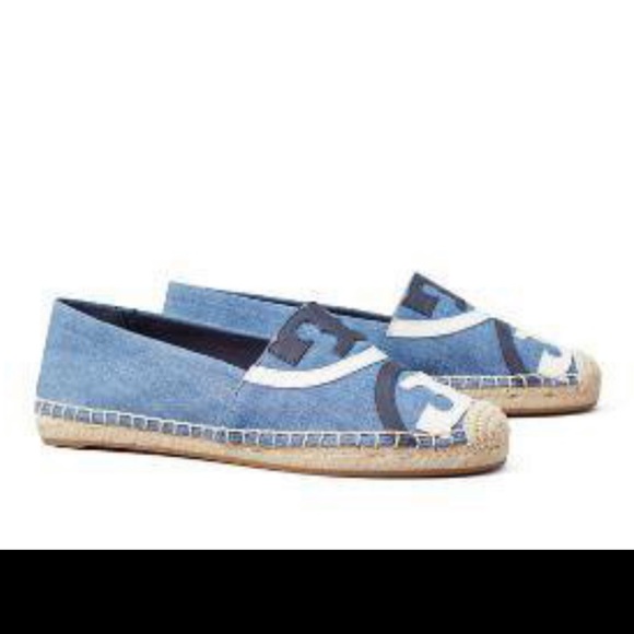 Tory Burch Poppy Espadrilles In Denim